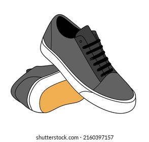 Illustration vector graphic of shoes, good for shop logo