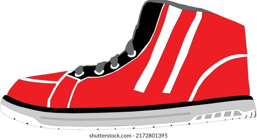 Illustration vector graphic of shoes. Good for commercial use