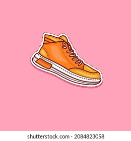 illustration vector graphic of shoes. Sneakers premium vector