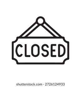 Gráfico vetorial de ilustração do conceito Shop Closed Sign