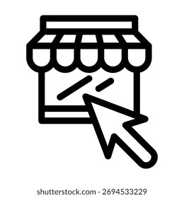 Ilustración Vector Gráfico de Plantilla de diseño de iconos de la tienda