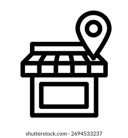 Ilustración Vector Gráfico de Plantilla de diseño de iconos de la tienda