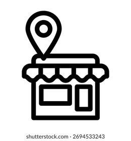 Ilustración Vector Gráfico de Plantilla de diseño de iconos de la tienda