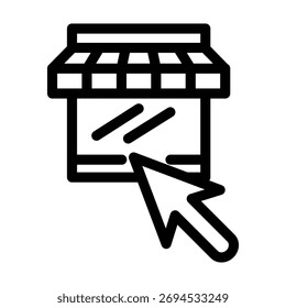 Illustration Vektor Grafik Shop Symbol Design Template