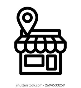 Ilustración Vector Gráfico de Plantilla de diseño de iconos de la tienda