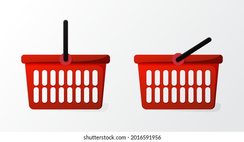 Illustration vector graphic of shopping basket on white background Fit for icon business