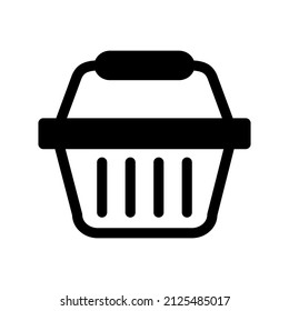 Illustration Vector graphic of shopping basket icon