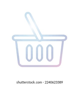 Illustration Vector graphic of Shopping Basket icon. Fit shop, market, business, store etc.