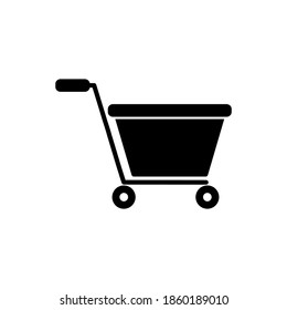 Illustration vector graphic of shopping cart icon. Concept flat design. Perfect for icon, poster, banner, web, label, sign, symbol, card, template, application, etc.