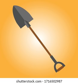 illustration vector graphic of shovel
