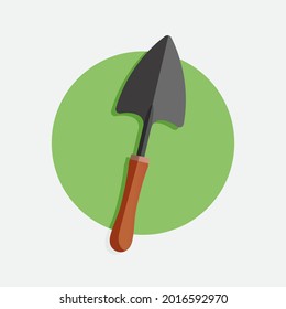 Illustration vector graphic of  shovel farm tool work icon good for farming or gardening icon