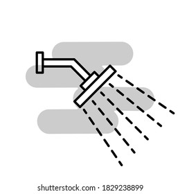 Illustration Vector graphic of shower icon