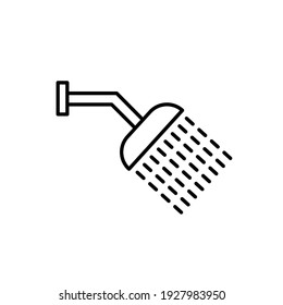 Ilustración Gráfico vectorial del icono de ducha