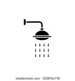 Ilustración Gráfico vectorial del icono de ducha
