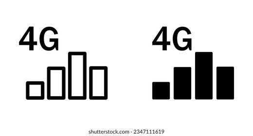 Illustration Vector graphic of signal bar icon. Fit for technology, mobile, wifi, network, connection etc.