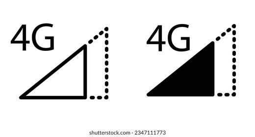 Illustration Vector graphic of signal bar icon. Fit for technology, mobile, wifi, network, connection etc.