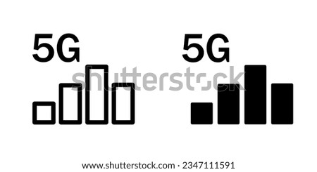 Illustration Vector graphic of signal bar icon. Fit for technology, mobile, wifi, network, connection etc.