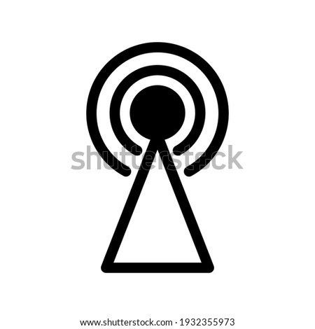 Illustration Vector graphic of signal tower icon