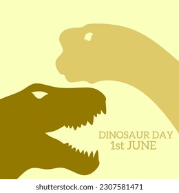 Illustration vector graphic of silhouette dinosaurs perfect for dinosaurs day