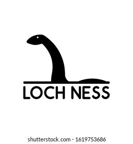 illustration vector graphic of silhouette of loch ness monsters that come to the surface of the lake water, perfect for a company logo or symbol