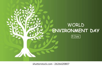 illustration vector graphic of silhouette of a tree and its shadow, perfect for international day, world environment day, celebrate, greeting card, etc.