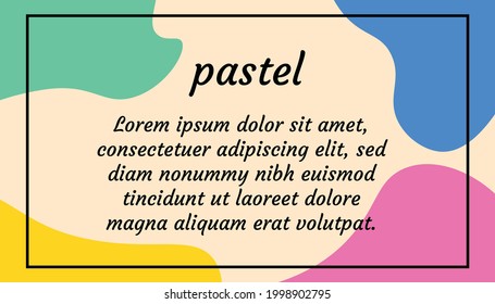 Illustration vector graphic of simple abstract shapes backround, good for landing page, social media post, and web internet ads.