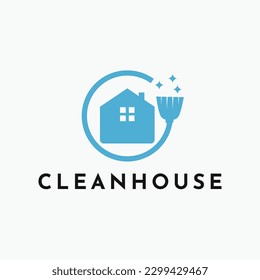 illustration vector graphic simple clean house logo design template