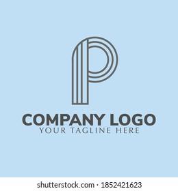  illustration vector graphic of simple flat logo design
