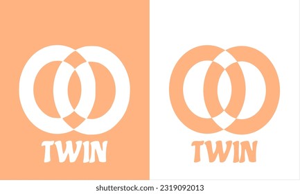 illustration vector graphic of simple, flat, modern, creative, abstract mark, unique for abstract fountain, twin fountains logo design. twins logo design.