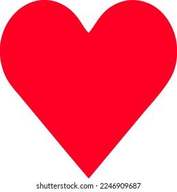 illustration vector graphic of simple heart icon, for decoration, menu, lists, book, journal, element, small company icon, etc