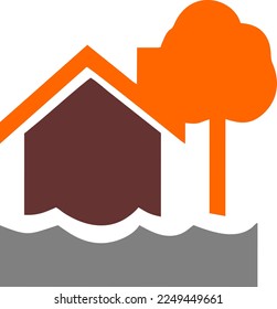 ilustración vectorial gráfico del icono del entorno doméstico simple, para decoración, menú, listas, libro, diario, elemento, icono de pequeña empresa, etc