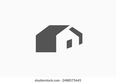 Illustration vector graphic of simple home silhouette. Good for logo