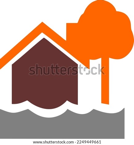 illustration vector graphic of simple home environment icon, for decoration, menu, lists, book, journal, element, small company icon, etc