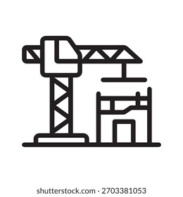 Gráfico de Vector de ilustración de contorno de casa simple