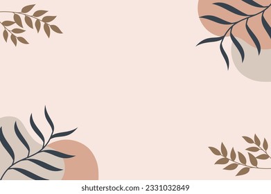 Illustration Vector Graphic of Simple and Minimalist Pastel Background Template Inspired by Nature.	