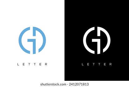 ilustración vectorial gráfico de simple, moderno, plano, creativo, geométrico, marca de letra, marca de palabra para el diseño del logotipo de la letra inicial de CDG