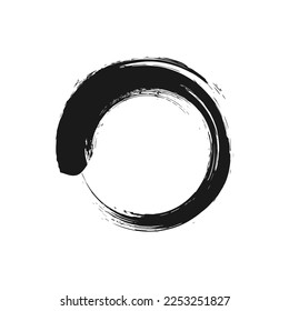 illustration vector graphic of simple zen circle