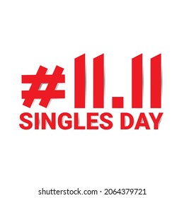 Illustration vector graphic of singles day