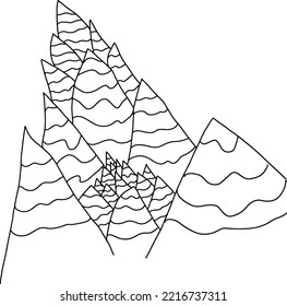 Illustration vector graphic of sketch made by a child, fit for coloring book, design resources 