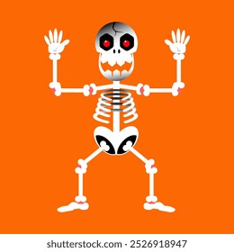 illustration vector graphic of skull ghost good for Halloween event