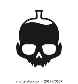 Illustration Vector Graphic of Skull Laboratory Logo. Perfect to use for Technology Company
