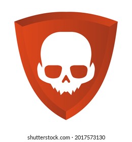 Illustration Vektorgrafik des Skull-Logos. Perfekt für Technologieunternehmen