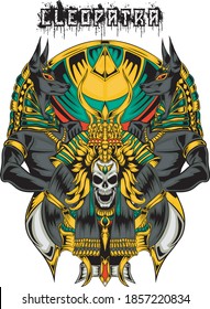 illustration vector graphic of skull. perfect for t shirt, tatto, design etc