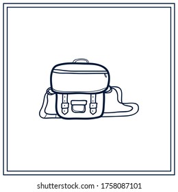 illustration vector graphic of sling bag 