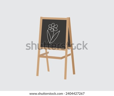 illustration vector graphic of small blackboard