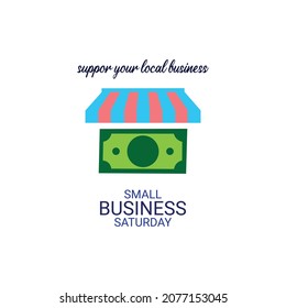 Illustration vector graphic of small business saturday