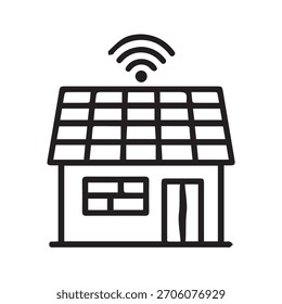 Ilustração vetor gráfico de Smart House Ícone