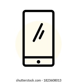 Gráfico vectorial de ilustración del icono del smartphone