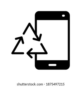 Ilustración Gráfica vectorial del icono del smartphone