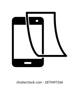 Ilustración Gráfica vectorial del icono del smartphone